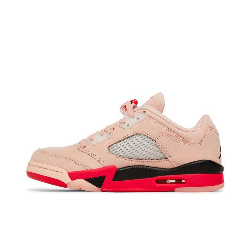 Air Jordan 5 Retro Lav Rosa Rød Svart Damesko