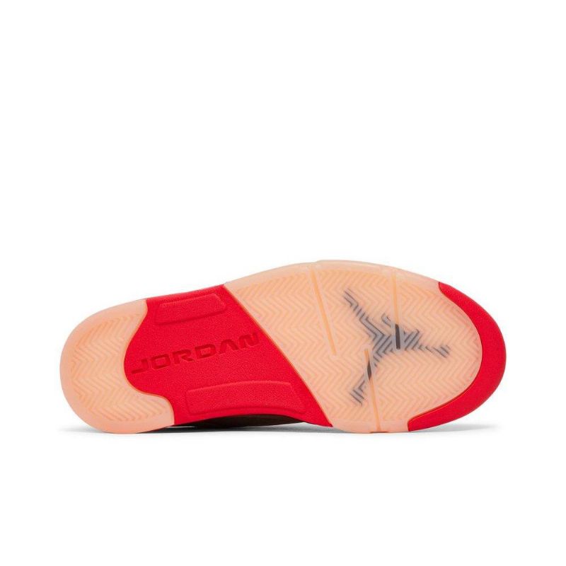 Air Jordan 5 Retro Lav Rosa Rød Svart Damesko