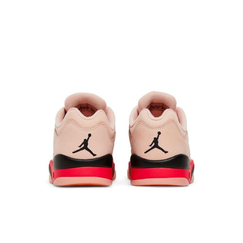 Air Jordan 5 Retro Lav Rosa Rød Svart Damesko