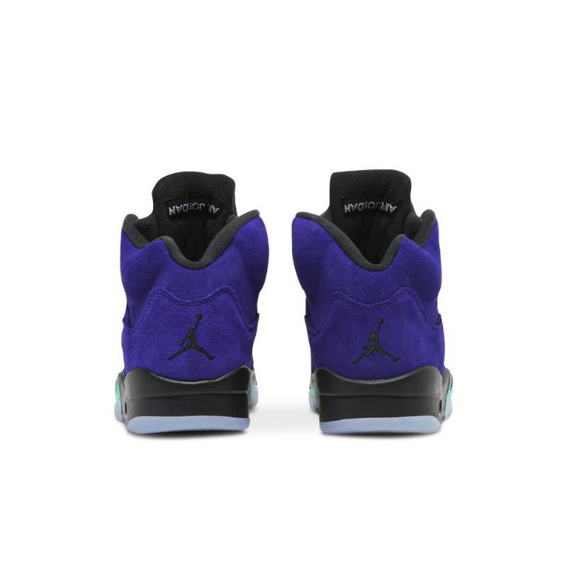 Air Jordan 5 Retro Lilla Svart Turkis Herresko