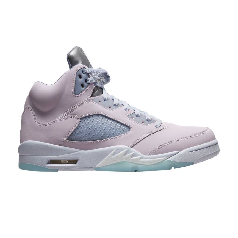 Air Jordan 5 Retro Rosa Grå Sølv Herresko