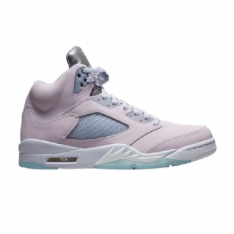 Air Jordan 5 Retro Rosa Grå Sølv Herresko