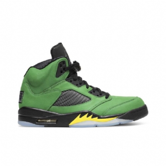 Air Jordan 5 Retro Se Grønn Svart Herresko