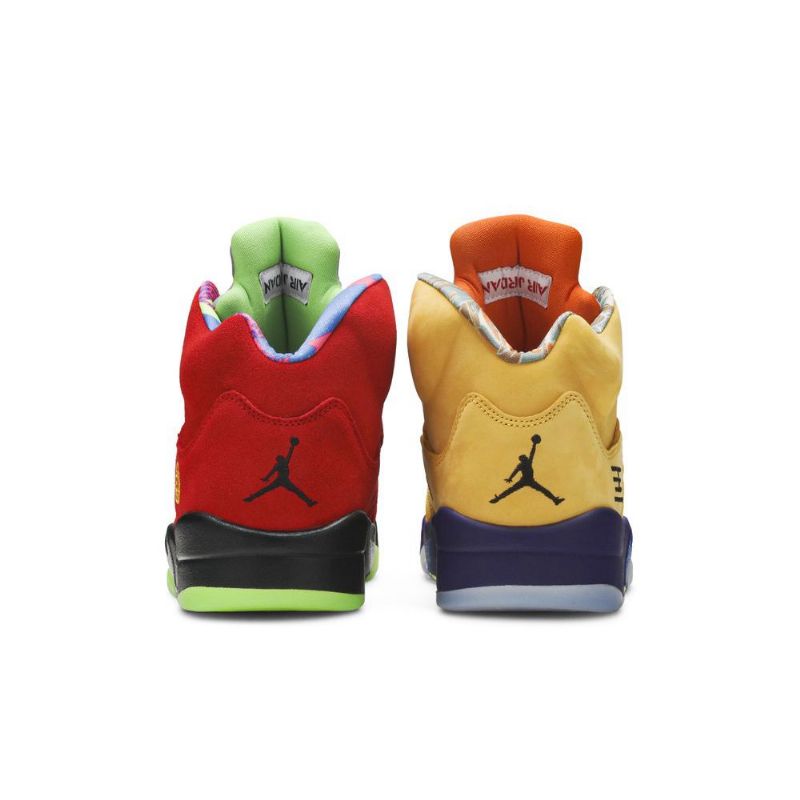 Air Jordan 5 Retro Se Gul Rød Grå Lilla Herresko