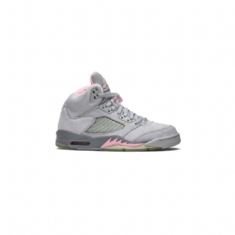 Air Jordan 5 Retro Sølv Rosa Grå Damesko