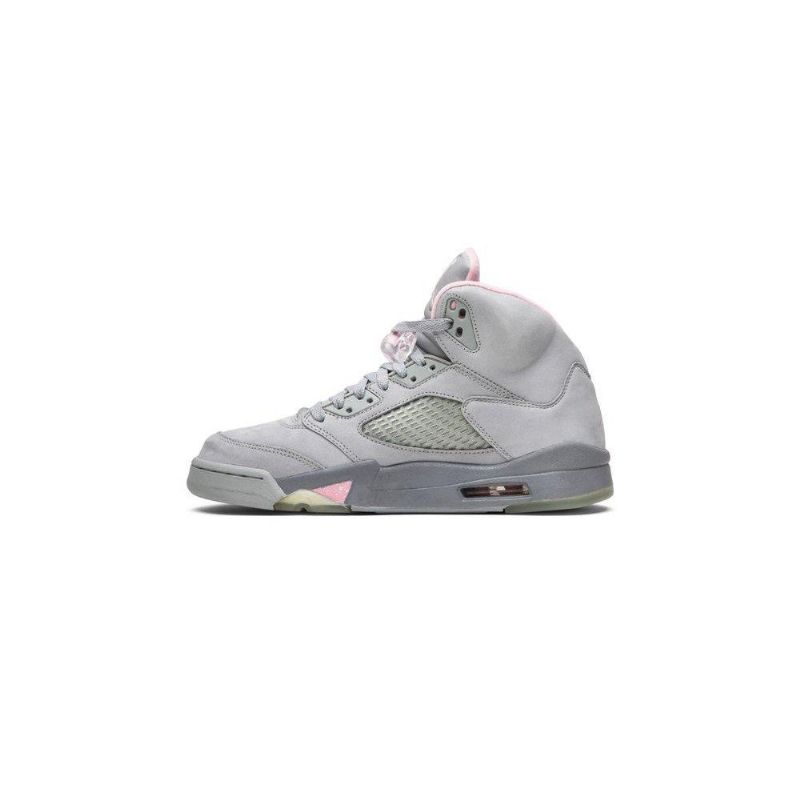 Air Jordan 5 Retro Sølv Rosa Grå Damesko