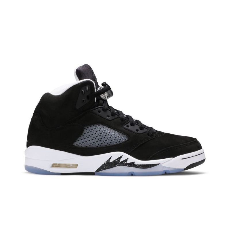 Air Jordan 5 Retro Svart Grå Hvit Herresko