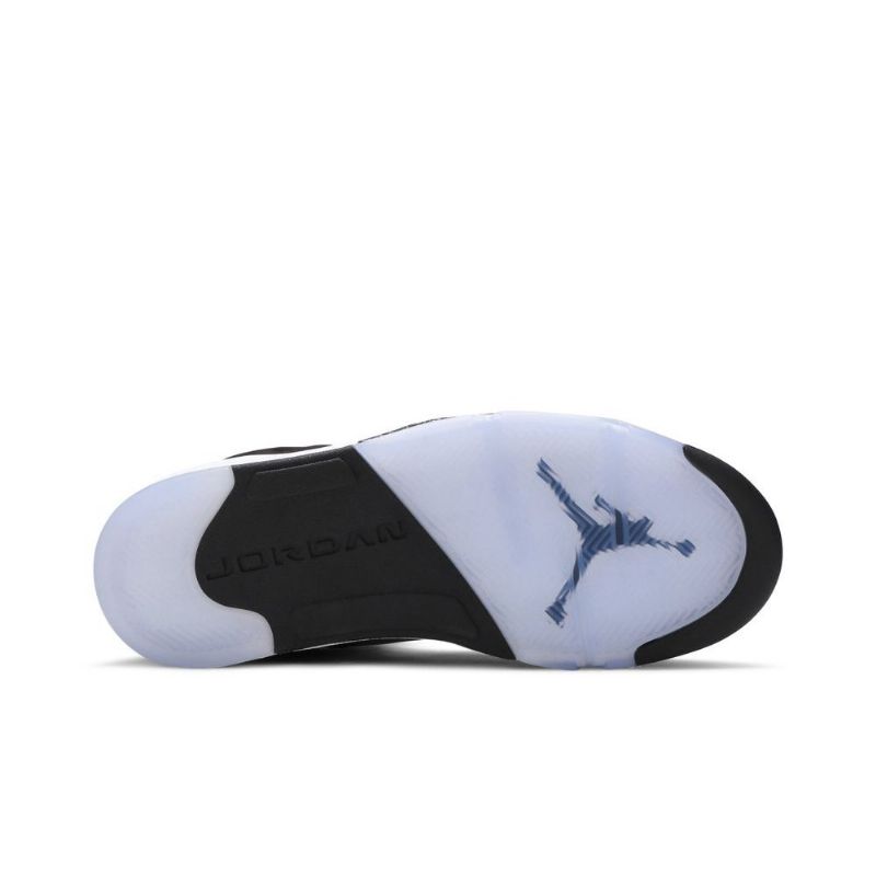 Air Jordan 5 Retro Svart Grå Hvit Herresko