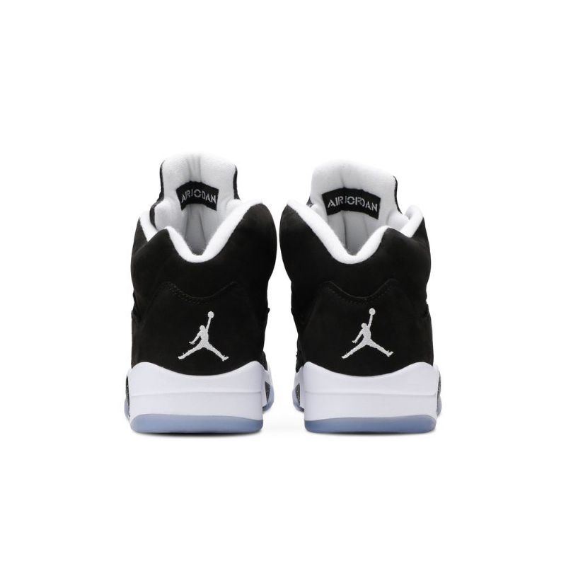 Air Jordan 5 Retro Svart Grå Hvit Herresko
