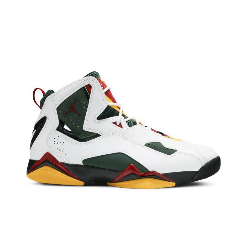 Air Jordan True Flight Hvit Rød Grønn Gul Herresko