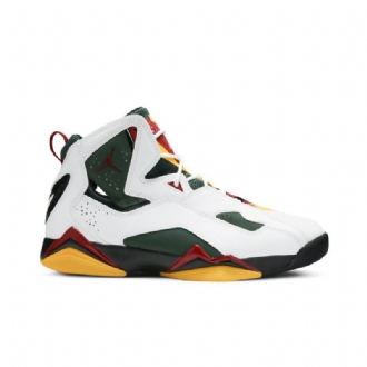 Air Jordan True Flight Hvit Rød Grønn Gul Herresko
