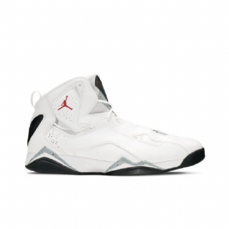 Air Jordan True Flight Hvit Svart Rød Herresko