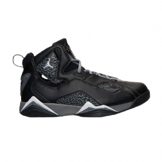 Air Jordan True Flight Svart Hvit Sølv Herresko