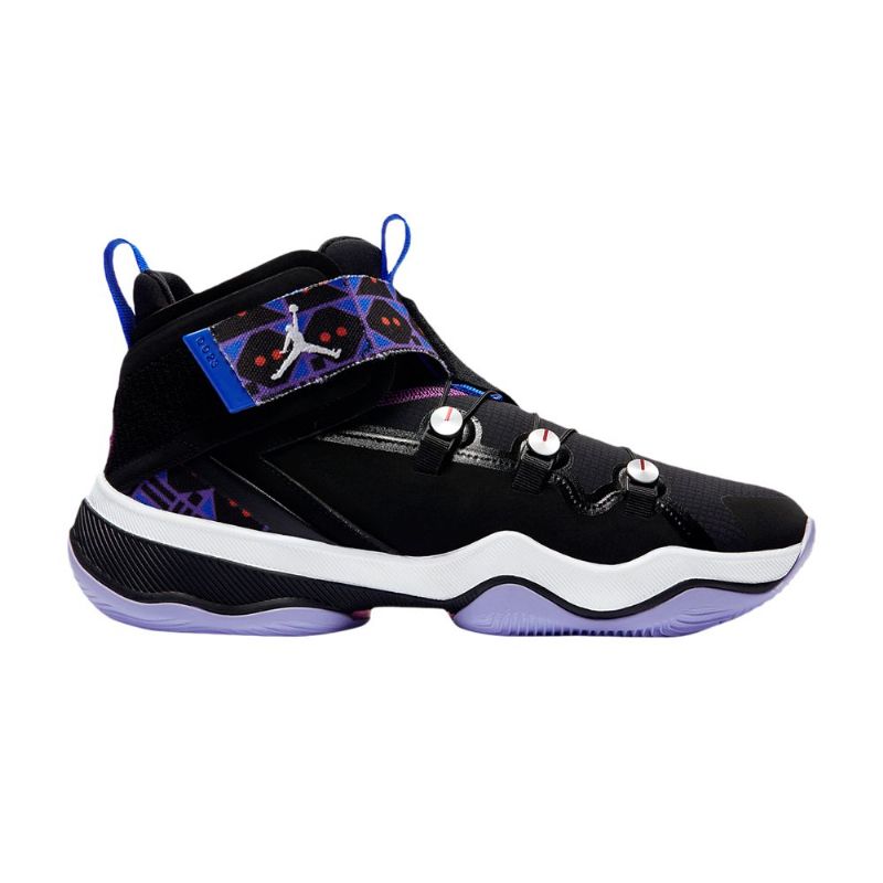 Air Jordan 23 Ajnt 23 Sort Lilla Blå Hvit Herresko