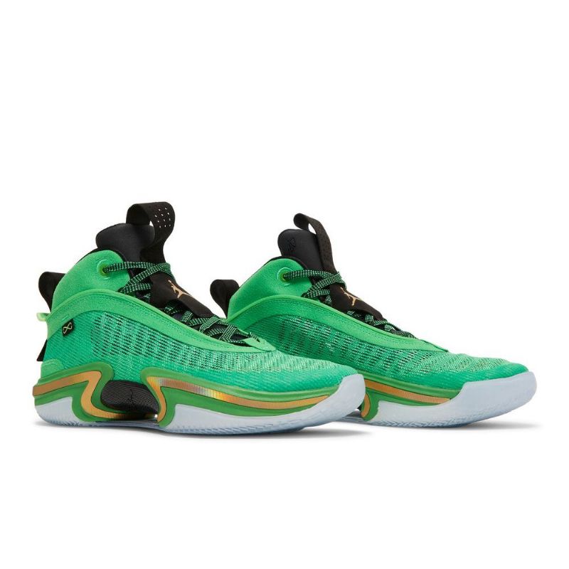 Air Jordan 36 Grønn Svart Gull Herresko