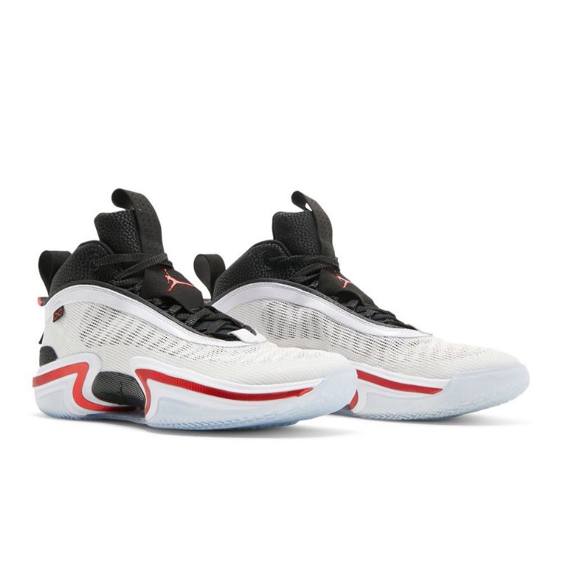 Air Jordan 36 Hvit Svart Rød Herresko