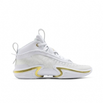 Air Jordan 36 Hvitt Gull Herresko