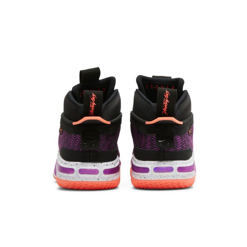 Air Jordan 36 Pf Svart Lilla Rosa Herresko