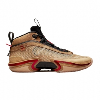 Air Jordan 36 Rui Hachimura Brun Svart Rød Herresko