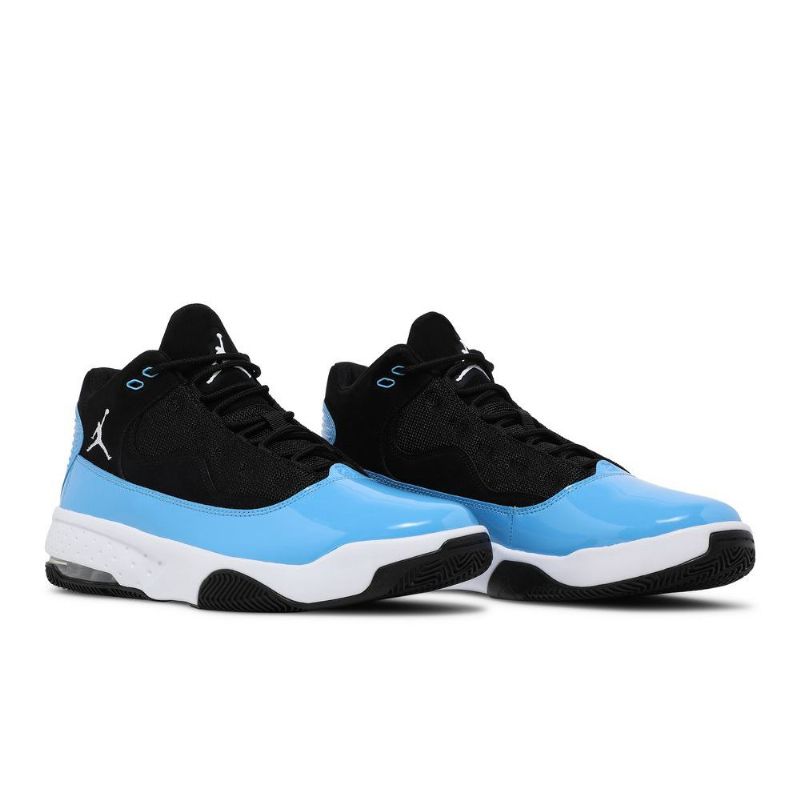 Air Jordan Max Aura 2 Svart Blå Hvit Herresko