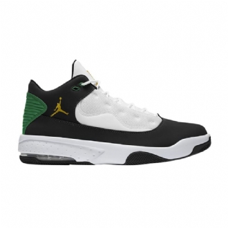 Air Jordan Max Aura 2 Svart Hvit Grønn Herresko