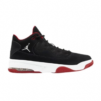 Air Jordan Max Aura 2 Svart Rød Hvit Herresko