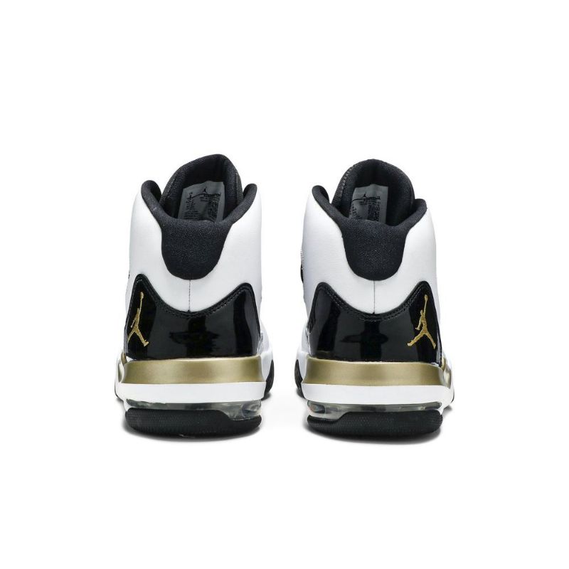 Air Jordan Max Aura Hvit Svart Gull Herresko