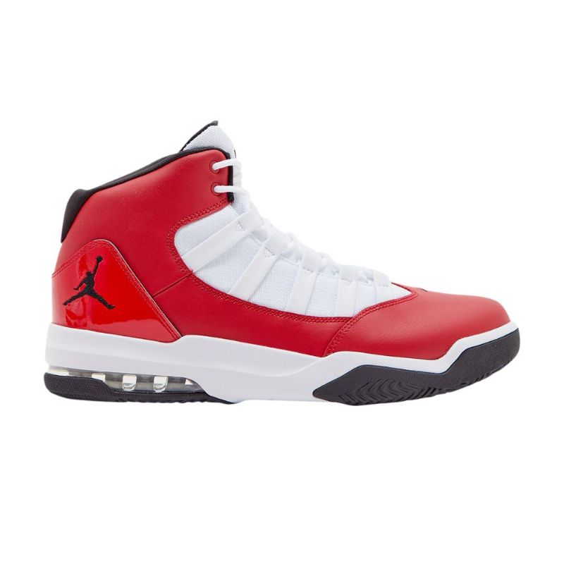 Air Jordan Max Aura Rød Hvit Svart Herresko