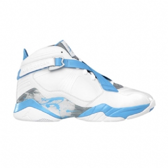 Air Jordan 8 Hvit Blå Grå Herresko