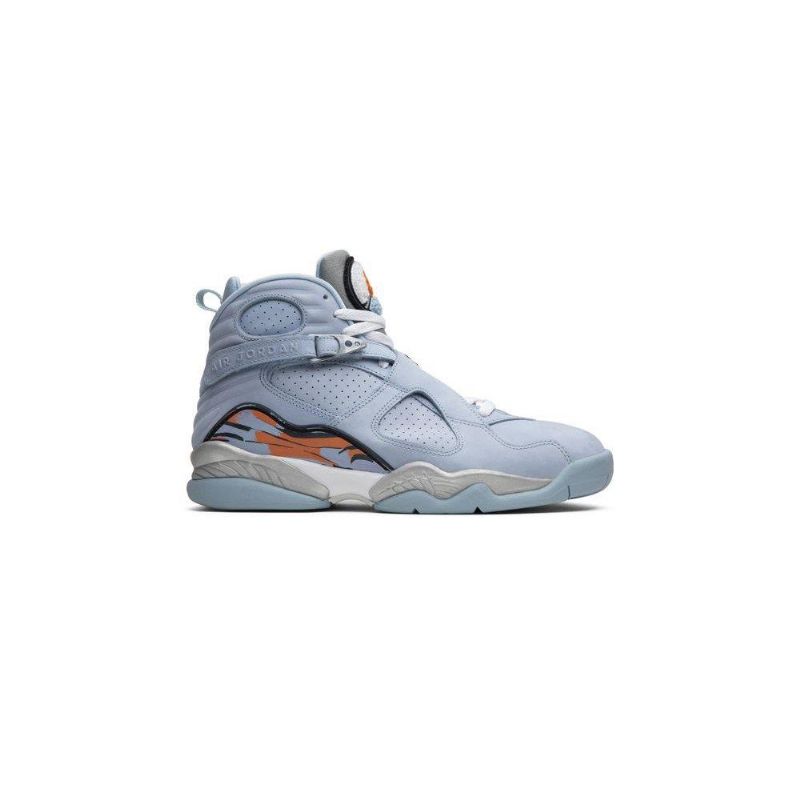 Air Jordan 8 Retro Blå Oransje Damesko