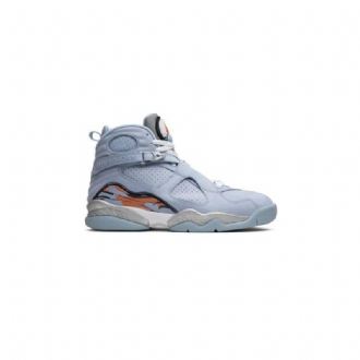 Air Jordan 8 Retro Blå Oransje Damesko