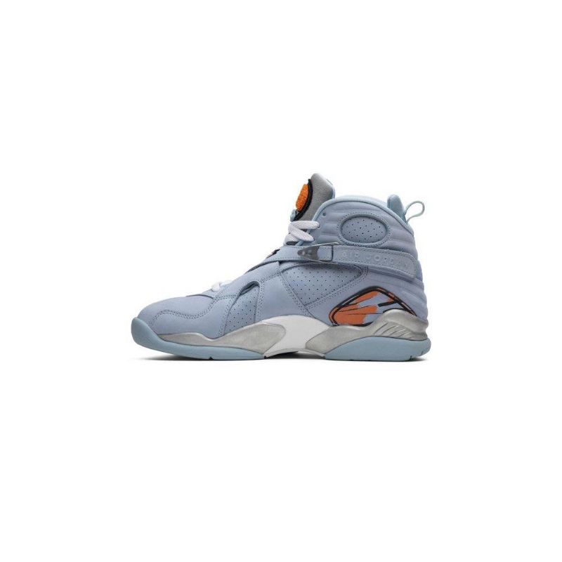 Air Jordan 8 Retro Blå Oransje Damesko