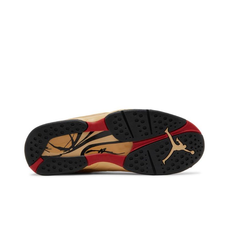 Air Jordan 8 Rui Hachimura Retro Se Brun Rød Svart Herresko