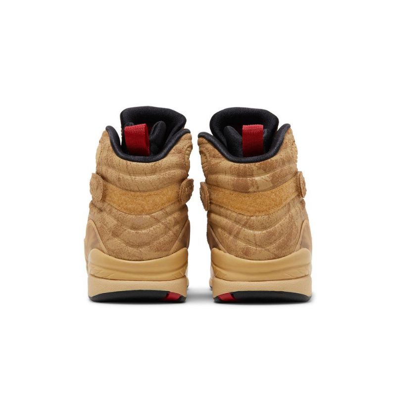 Air Jordan 8 Rui Hachimura Retro Se Brun Rød Svart Herresko