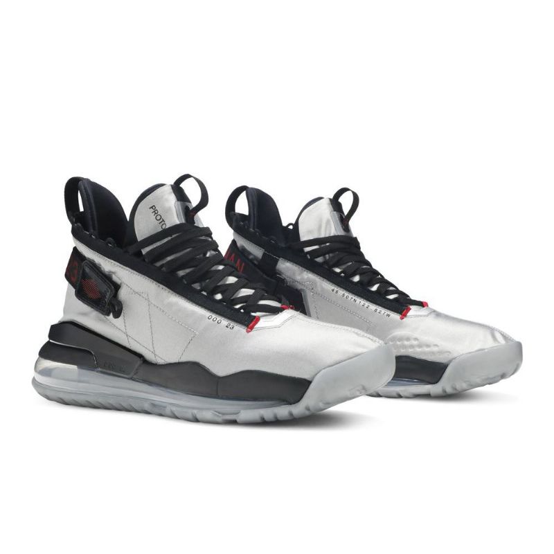 Air Jordan Proto Max 720 Sølv Svarte Herresko