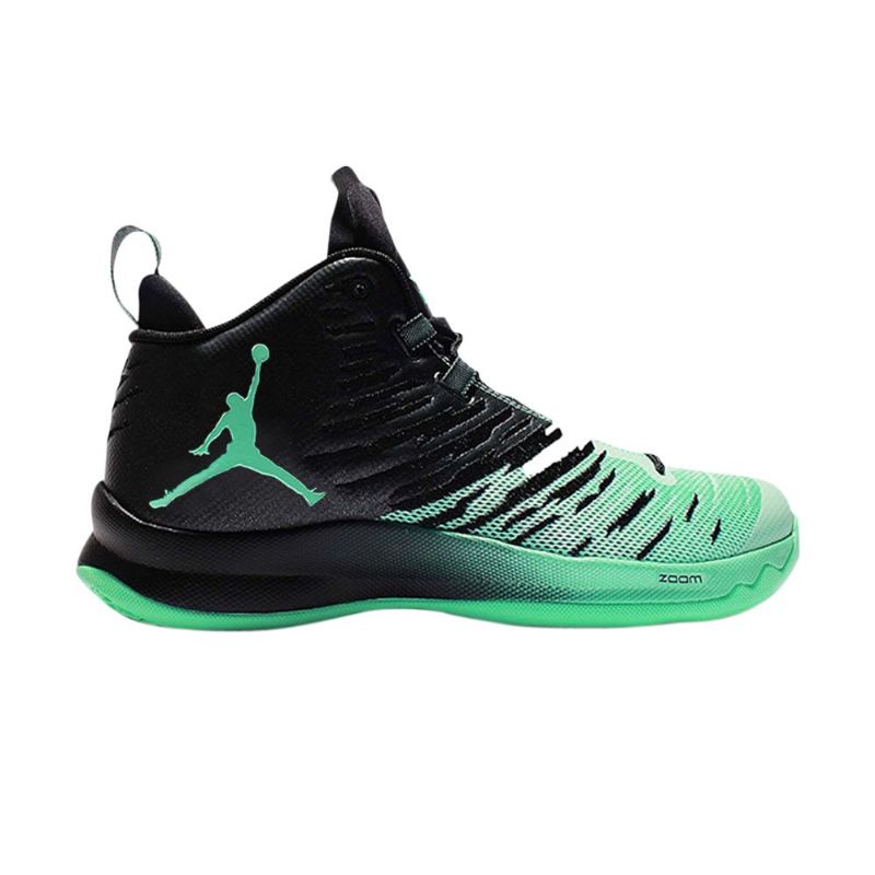 Air Jordan Super.fly 5 Grønn Svart Hvit Herresko