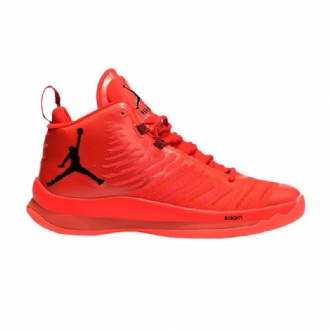 Air Jordan Super.fly 5 Røde Svarte Herresko