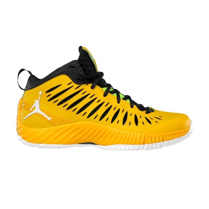Air Jordan Super.fly Gul Svarte Herresko