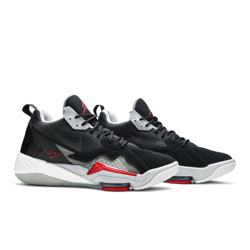 Air Jordan Zoom '92 Svart Grå Rød Herresko