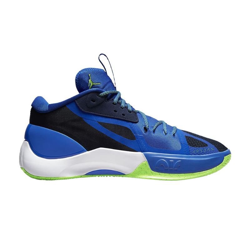 Air Jordan Zoom Separate Blå Marine Hvit Grønne Herresko