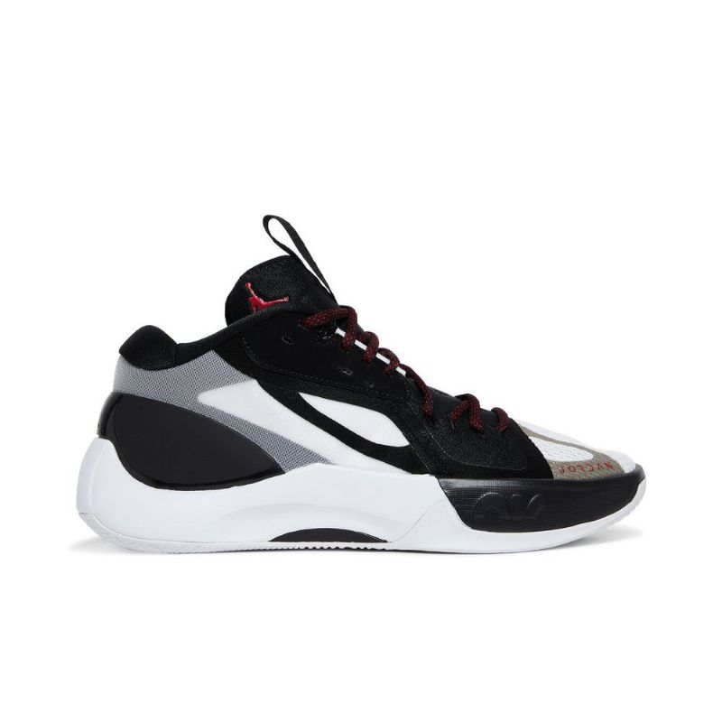 Air Jordan Zoom Separate Svart Hvit Grå Rød Herresko