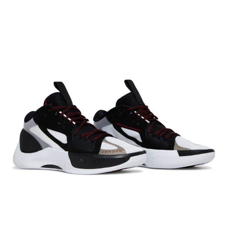 Air Jordan Zoom Separate Svart Hvit Grå Rød Herresko