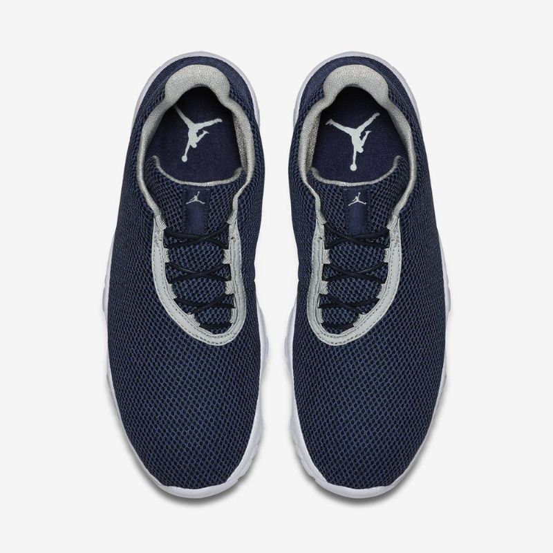 Air Jordan Future Lav Mørke Blå Hvit Grå Herresko