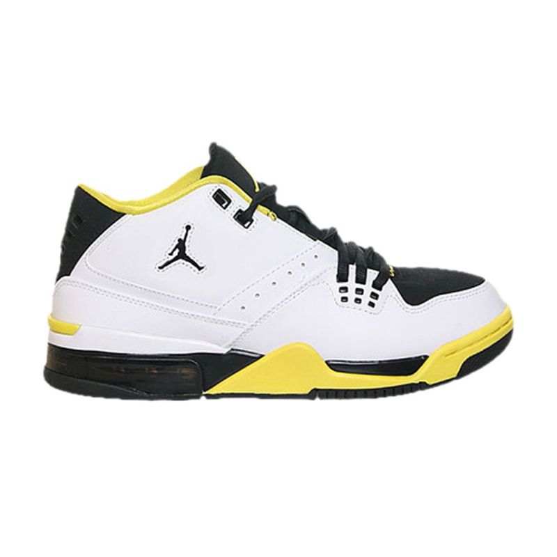 Air Jordan Flight 23 Hvit Svart Gul Damesko