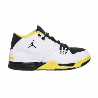 Air Jordan Flight 23 Hvit Svart Gul Damesko