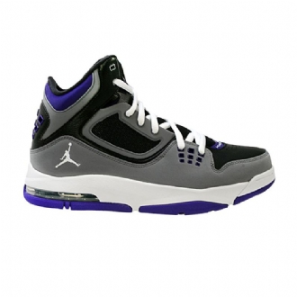 Air Jordan Flight 23 Rst Svart Grå Lilla Hvit Herresko