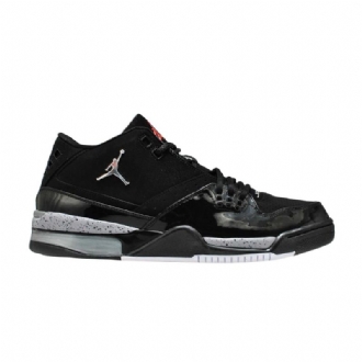 Air Jordan Flight 23 Svart Sølv Rød Grå Herresko