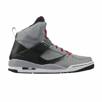 Air Jordan Flight 45 Høy Grå Svart Rød Herresko