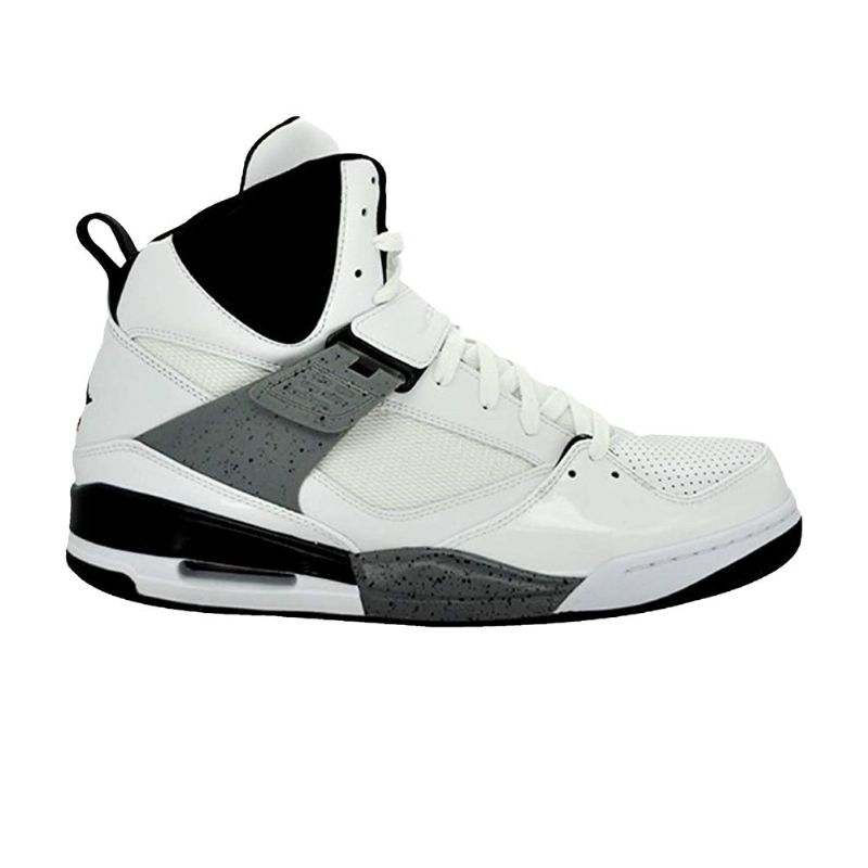Air Jordan Flight 45 Høy Hvit Svart Grå Herresko