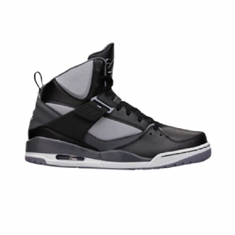 Air Jordan Flight 45 Høy Svart Grå Hvit Herresko